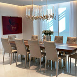 Il Pezzo Mancante 3 Long Chandelier in Dining Room