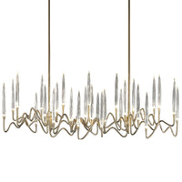 Gold Il Pezzo Mancante 3 Long Chandelier by Il Pezzo Mancante