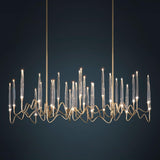 Light Bronze Il Pezzo Mancante 3 Long Chandelier by Il Pezzo Mancante