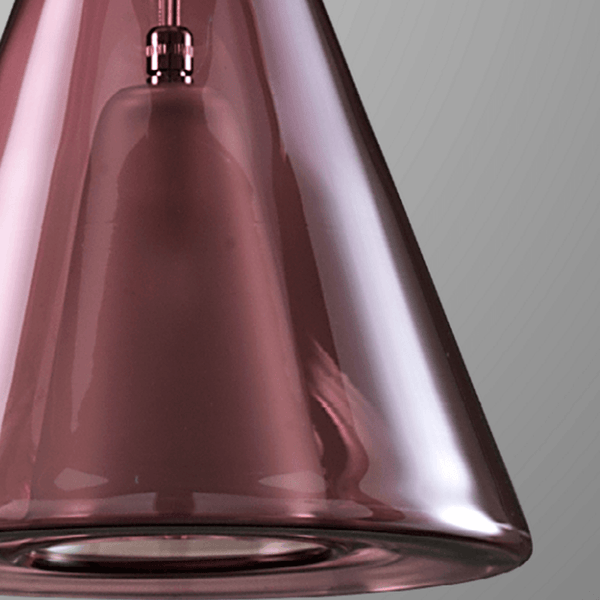 Il Pendant Light By Di Glass, Color: Pink