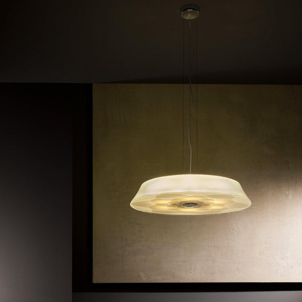 Drop Suspension by Itama, Color: Gold, Size: Small, Decoration: Floral | Casa Di Luce Lighting