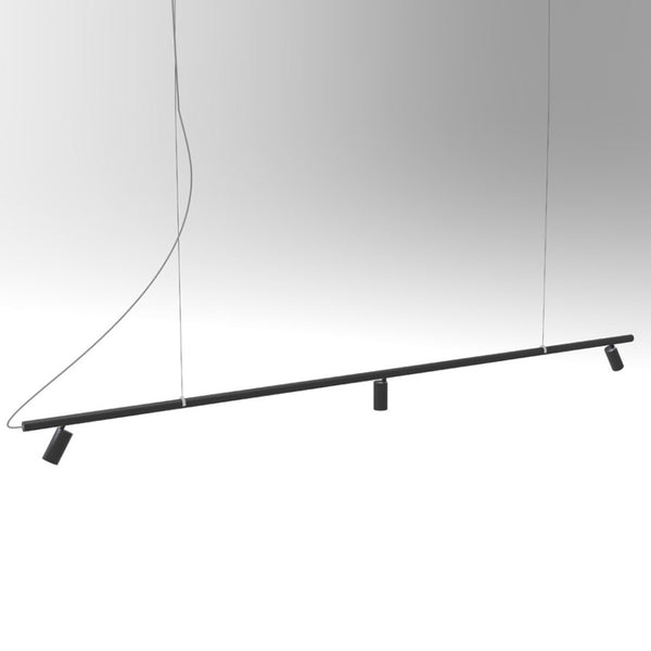 Iris Linear Suspension By Egoluce Black  Hanging