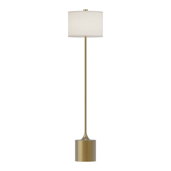 Issa Floor Lamp by Alora Mood - Brushed Gold/Ivory Linen