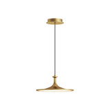 Issa Pendant By Alora Mood - Wide, Brushed Gold