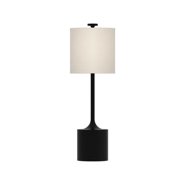 Issa Table Lamp by Alora Mood - Matte Black/Ivory Linen