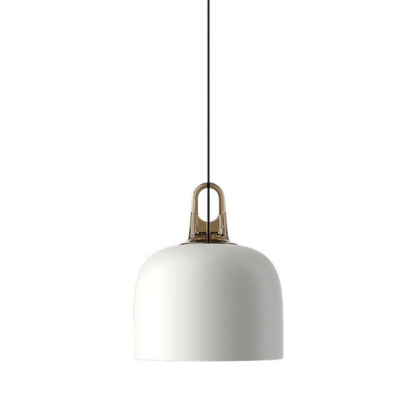 Jim Bell Pendant By Lodes, Finish: Honey, Color: Matte White