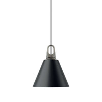 Jim Cylinder Pendant By Lodes, Finish: Grey, Color: Matte Black