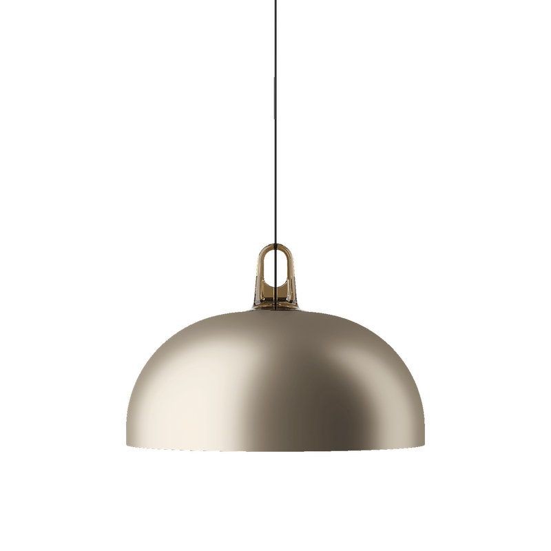 Jim Dome Suspension By Lodes, Finish: Honey, Color: Matte Champagne