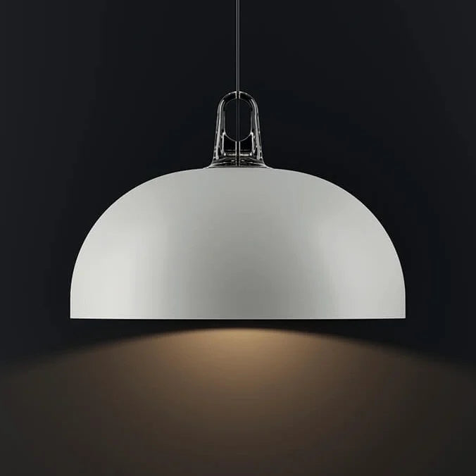 Jim Dome Suspension By Lodes, Finish: Grey, Color: Matte White