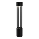 Knox Outdoor Bollard by Kuzco - Large, Black in white background