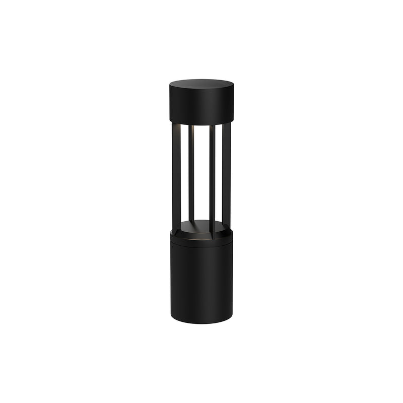 Knox Outdoor Bollard by Kuzco - Small, Black in white background