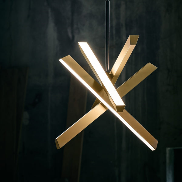 Konnect Pendant By Seed, Finish: Champagne Gold
