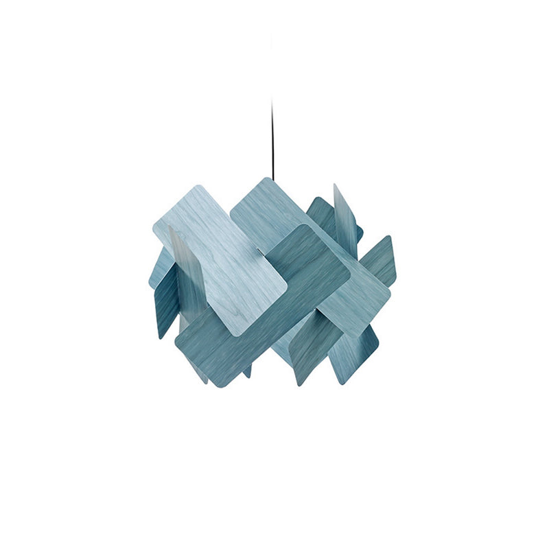 Escape Pendant Lamp by LZF Lamps, Size: Sea Blue Small, Wood Color: 