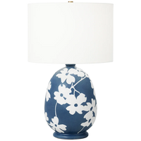 Lila Table Lamp By Hable-Matte Navy Blue