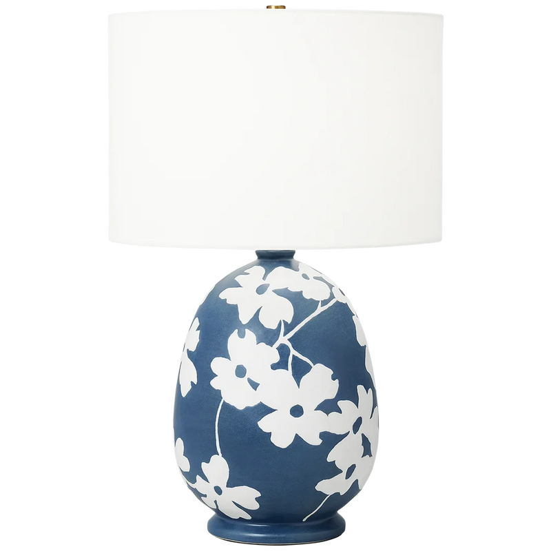 Lila Table Lamp By Hable-Matte Navy Blue