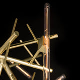 Linea Chandelier by Brand Van Egmond - Brass, Detail