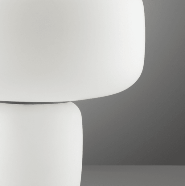 Maori Table Lamp By Di Glass, Color: White