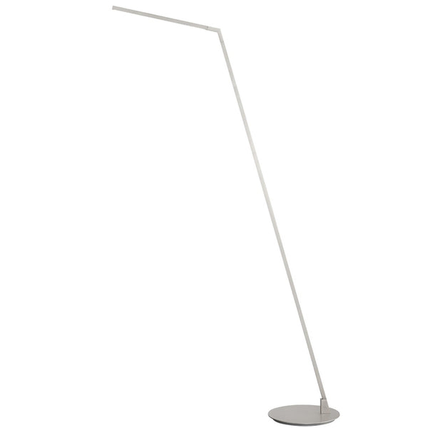 Miter LED Floor Lamp By Kuzco, Finish: Nickel