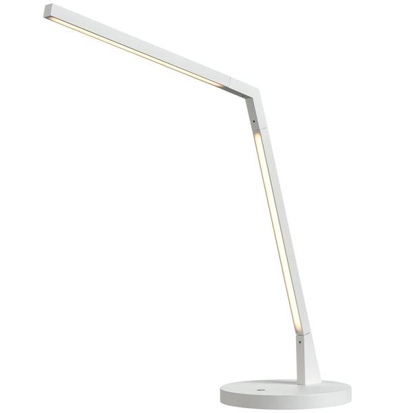 Miter LED Table Lamp By Kuzco, Finish: White