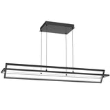 Mondrian LED Linear Suspension By Kuzco, Size: Large, Finish: Black