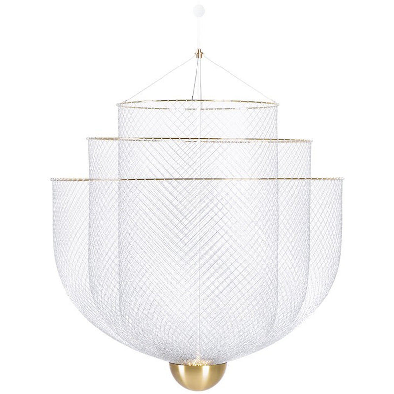 Small Brass Meshmatics Suspension by Moooi