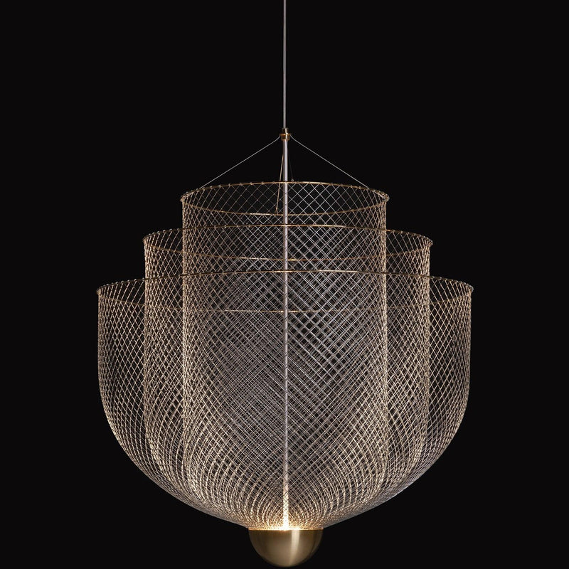 Small Brass Meshmatics Suspension by Moooi