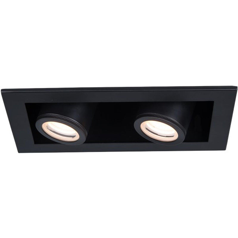Black/Black Silo Multiples 2 Light Trimmed Recessed Light by W.A.C. Lighting