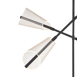 Mondrian LED Vanity Light By Kuzco, Finish: Black