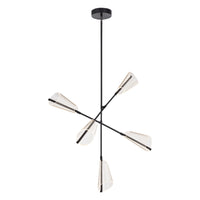Mondrian LED Vanity Light By Kuzco, Finish: Black