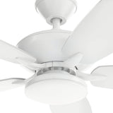 Renew Designer Outdoor Ceiling Fan - Matte White Detailed