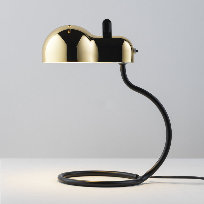 Minitopo Tabl Lamp By Stilnovo, Finish: Oro Nero
