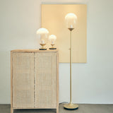 Mist LED Floor Lamp By Seed, Finish: Champagne Gold