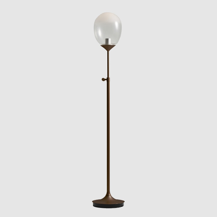 Mist LED Floor Lamp By Seed, Finish: Pearl Cocoa