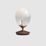 Mist LED Table Lamp By Seed, Size: Small, Finish: Pearl Cocoa