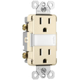 Light Almond Radiant 15A Tamper Resistant Outlet with Night Light by Legrand Radiant