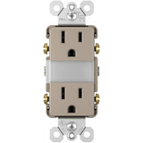 Nickel Radiant 15A Tamper Resistant Outlet with Night Light by Legrand Radiant