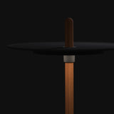 Nivel Pedestal Floor Lamp By Pablo, Size: Large, Finish: Walnut, Color: Black