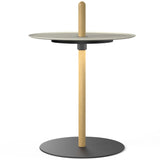 Nivel Pedestal Floor Lamp By Pablo, Size: Small, Finish: Oak, Color: White