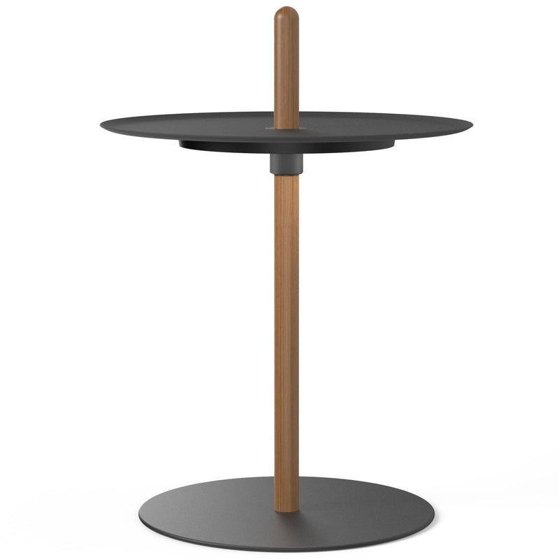 Nivel Pedestal Floor Lamp By Pablo, Size: Small, Finish: Walnut, Color: Black
