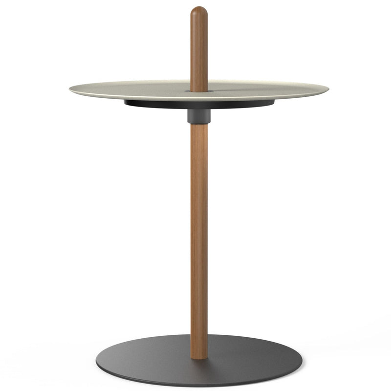 Nivel Pedestal Floor Lamp By Pablo, Size: Small, Finish: Walnut, Color: White