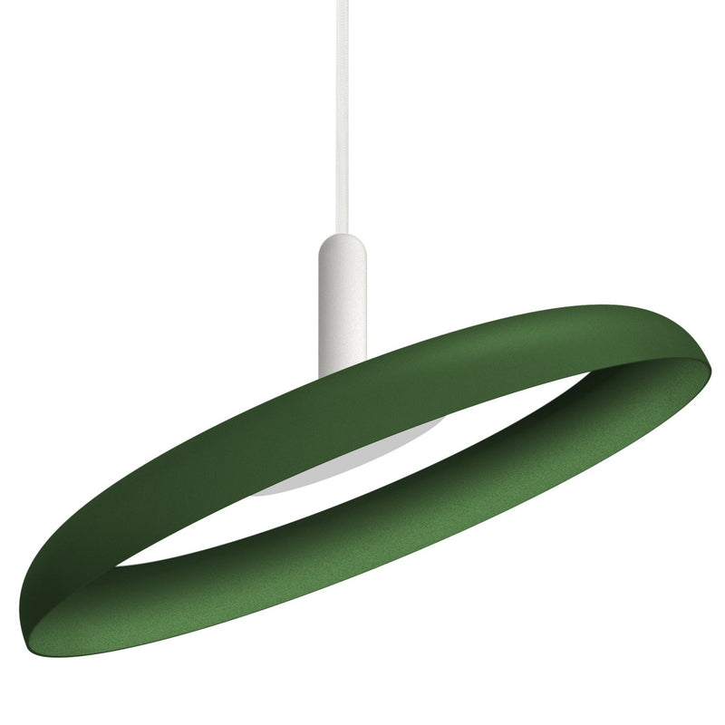 Nivel Pendant Light By Pablo, Finish: White, Color: Forest, Size: Small