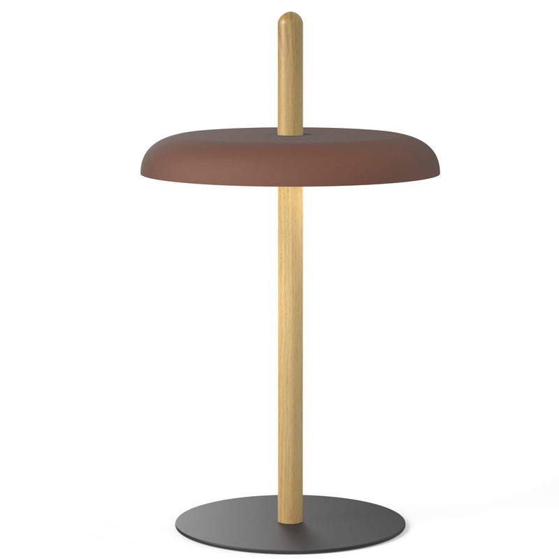 Nivel Table Lamp By Pablo, Finish: Oak, Color: Espresso