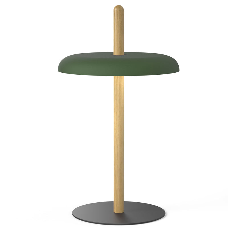Nivel Table Lamp By Pablo, Finish: Oak, Color: Forest