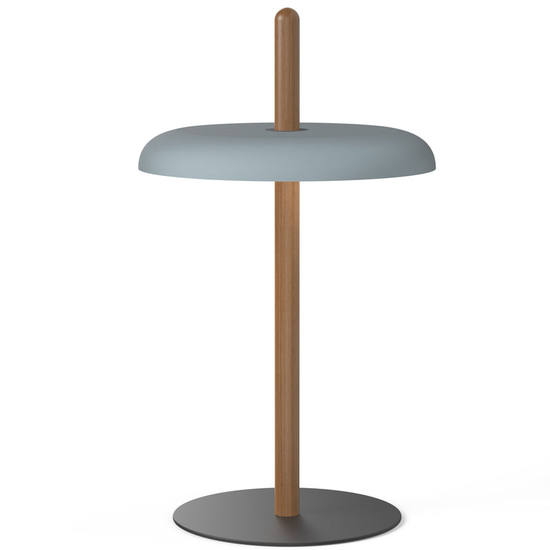 Nivel Table Lamp By Pablo, Finish: Walnut, Color: Slate