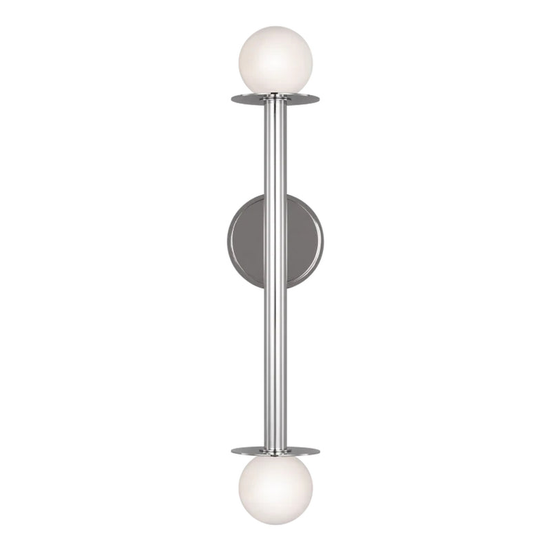 Nodes 2 Light Wall Sconce by Kelly Wearstler, Finish: Polished Nickel