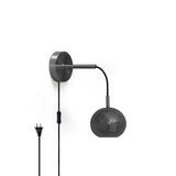 Gunmetal Plug-in Nur Wall Sconce by Dounia Home