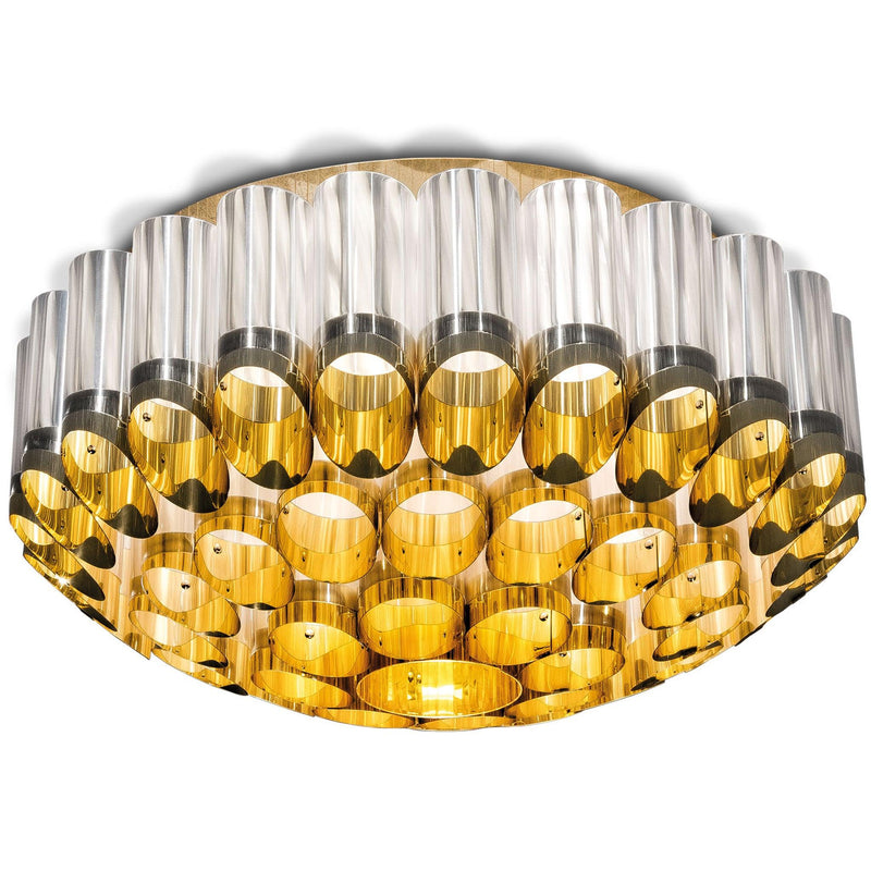 Gold Small Odeon Ceiling Light by Slamp