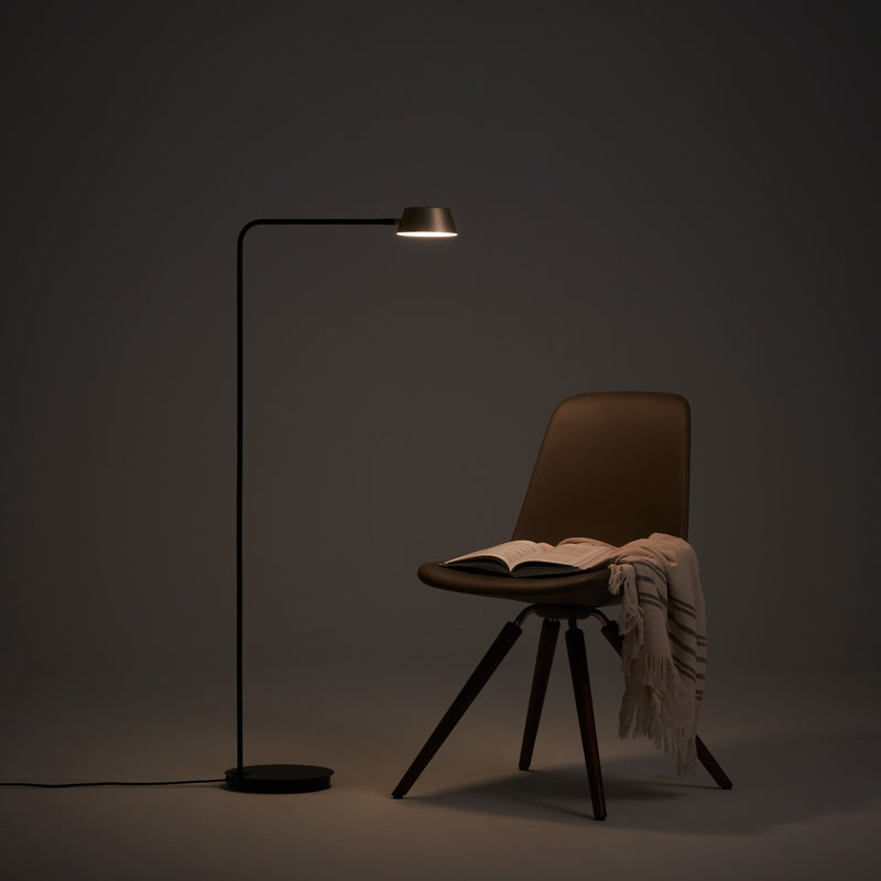 Olo Floor Lamp By Seed, Finish: Matte Black