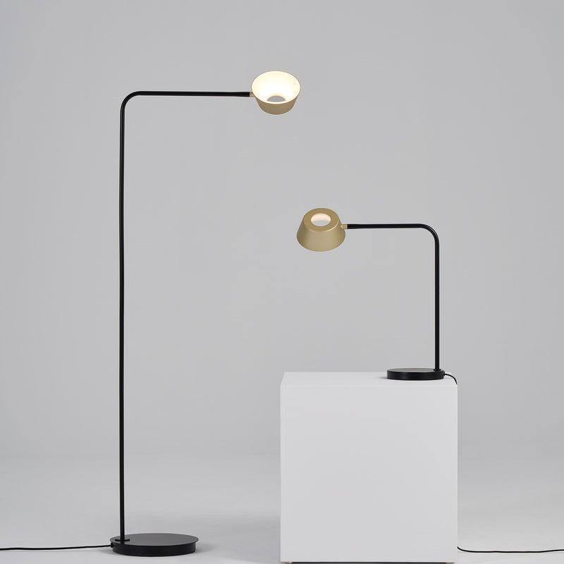 Olo Floor Lamp By Seed, Finish: Champagne Gold