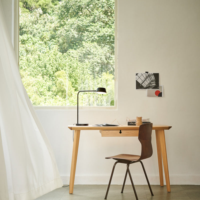 Olo Table Lamp By Seed, Finish: Matte Black 